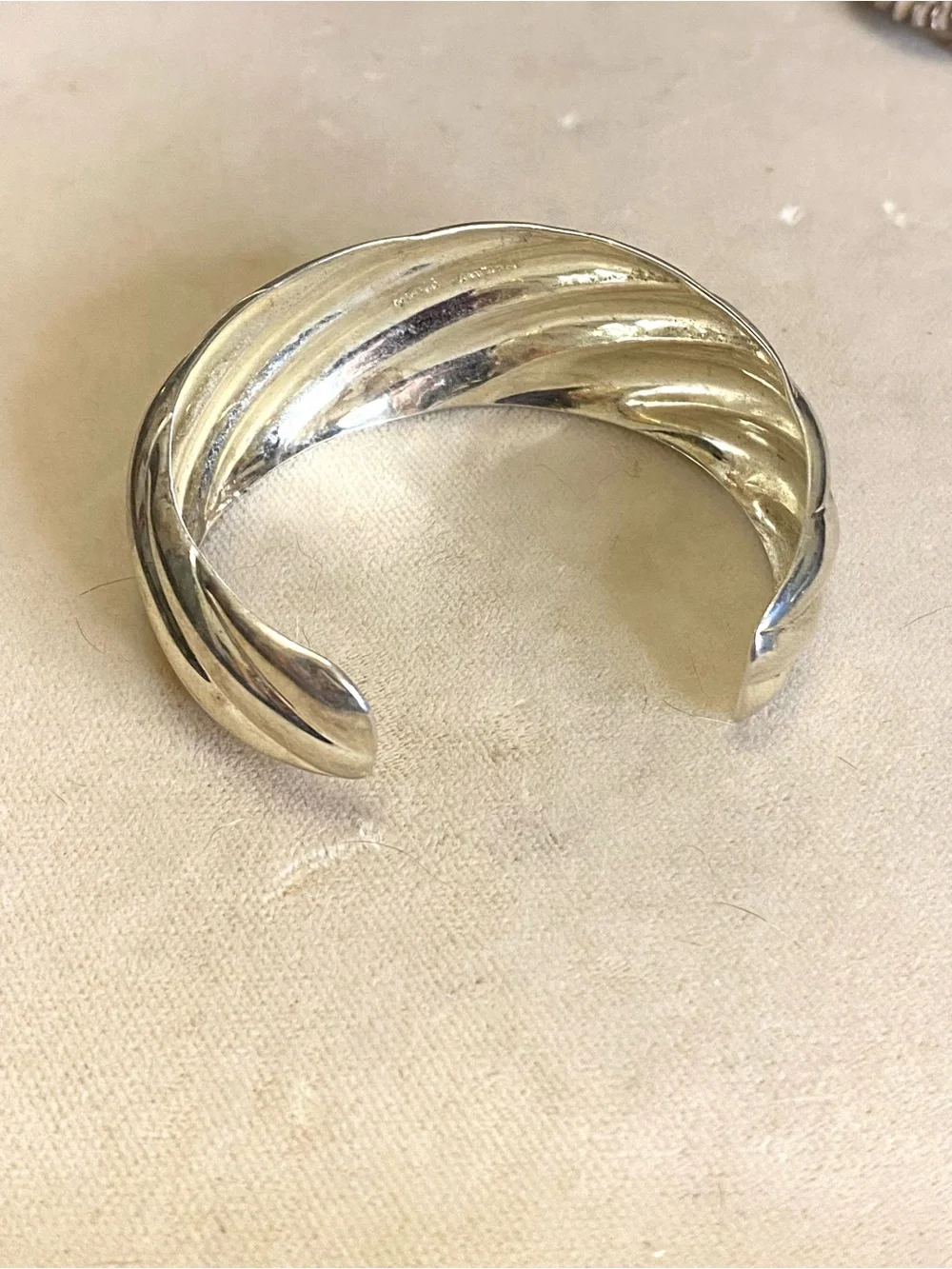 Sterling Silver Cuff Bracelet 925 Thailand